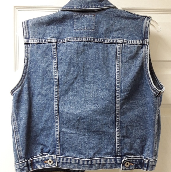 For Joseph blue Jean vest button-down collared - Picture 2 of 3
